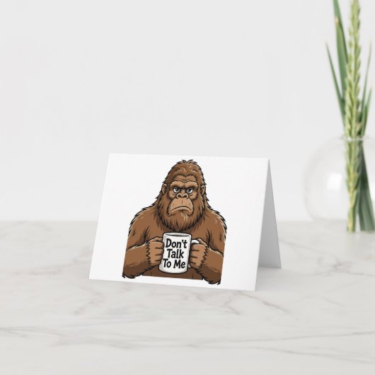 Carte De Remerciements Ne me parle pas (Devant)
