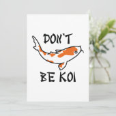 Carte De Remerciements Ne sois pas Koi (Debout devant)