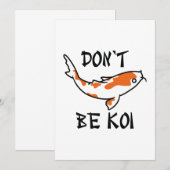 Carte De Remerciements Ne sois pas Koi (Devant / Derrière)