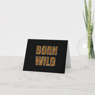 Carte De Remerciements Né Wild Cheetah Tiger Lion Poster de animal Leopar