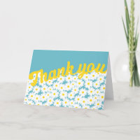 Négative Space Daisies blanc jaune sur bleu