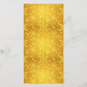 Carte De Remerciements Neige dorée (Dos)