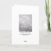 Carte De Remerciements Neige fondue (Dos)