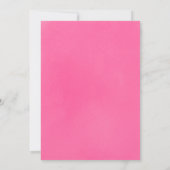 Carte De Remerciements Neige rose Baby shower d'hiver (Dos)