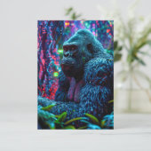 Carte De Remerciements Neon Gorilla (Debout devant)