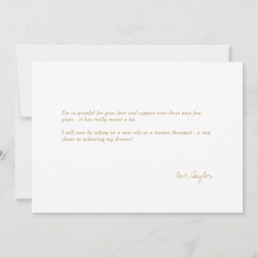 Carte De Remerciements Neon Lights Graduation Photo (Dos)