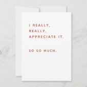 Carte de remerciements Nerd de Math Amusant, Numér (Dos)