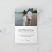 Carte De Remerciements Nettoyer le Mariage classique noir et blanc (Intérieur)