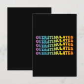 Carte De Remerciements Neurodivergent de drapeau de sensibilisation au TD (Devant / Derrière)