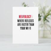 Carte De Remerciements Neurologie : où les réflexes sont plus rapides que (Debout devant)
