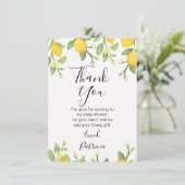 Carte de remerciements neutre de baby shower de (Debout devant)