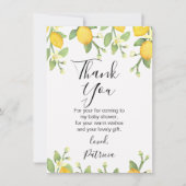 Carte de remerciements neutre de baby shower de (Devant)