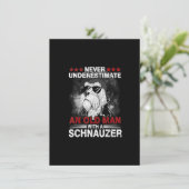 Carte De Remerciements Never Underestimate An Old Man (Debout devant)