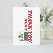 CARTE DE REMERCIEMENTS NEW YEAR 2026 THEME (Debout devant)