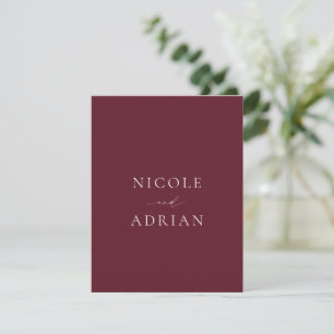Carte De Remerciements Nicole Merlot Mariage élégant