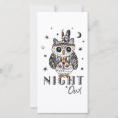 Carte De Remerciements Night Owl (Devant)