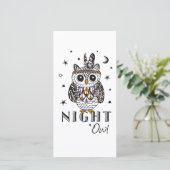Carte De Remerciements Night Owl (Debout devant)