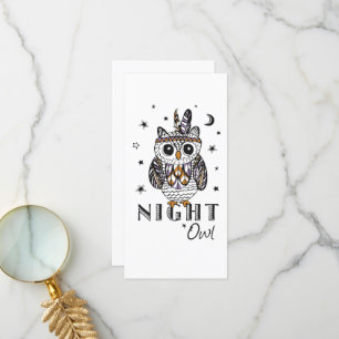 Carte De Remerciements Night Owl