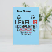 Carte De Remerciements Niveau 18 (Debout devant)