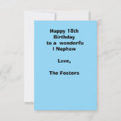 Carte De Remerciements Niveau 18 (Dos)