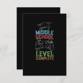 Carte De Remerciements Niveau intermédiaire achevé (Devant / Derrière)