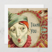 Carte De Remerciements No Clowning Birthday Thank You (Devant / Derrière)