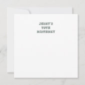 Carte De Remerciements No Clowning Birthday Thank You (Dos)