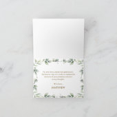 Carte De Remerciements Noah's Ark Greenery Anniversaire Baby shower Baptê (Intérieur)