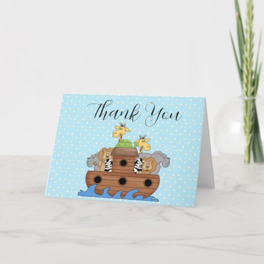 Carte De Remerciements Noah's Ark Thank You Notes (Devant)