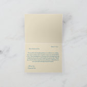 Carte De Remerciements Noces de Cana (Intérieur)
