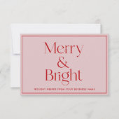 Carte De Remerciements Noël (Devant)