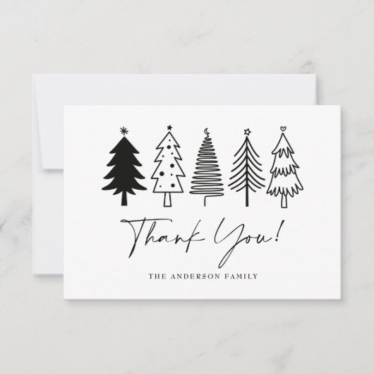 Carte De Remerciements Noël (Devant)