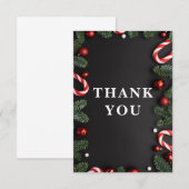 Carte De Remerciements Noël (Devant / Derrière)