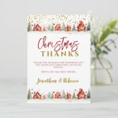 Carte De Remerciements Noël (Debout devant)