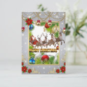 Carte De Remerciements Noël (Debout devant)