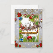 Carte De Remerciements Noël (Devant / Derrière)