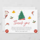 Carte De Remerciements Noël (Devant)