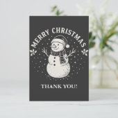 Carte De Remerciements Noël (Debout devant)