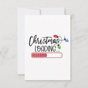Carte De Remerciements Noël Chargement des lumières de Noël