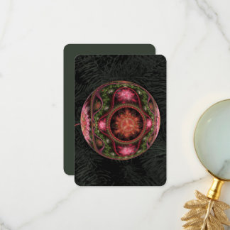 Carte De Remerciements Noël de l'ornement