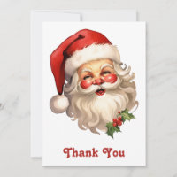 Noël de style rétro Holly Jolly Santa Claus