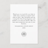 Carte De Remerciements Noël drôle Père Noël Reindeer (Dos)