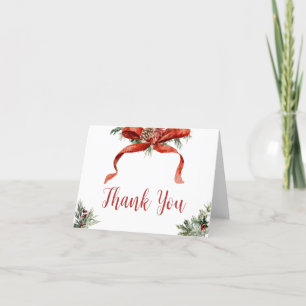 Carte De Remerciements Noël Joyeux petit Baby shower