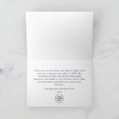 Carte De Remerciements Noël Pine Cones Fêtes d'entreprise (Intérieur)