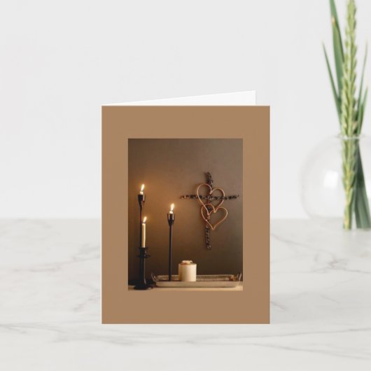 Carte De Remerciements Noël religieux (Devant)