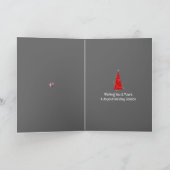 Carte De Remerciements Noël rétro (Intérieur)