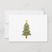 Carte De Remerciements Noël Snowan fête d'anniversaire Photo (Dos)