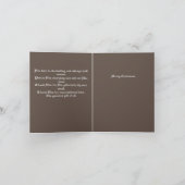 Carte De Remerciements Noël spirituel (Intérieur)