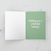 Carte De Remerciements Noël Vacances Bernese Mountain Dog (Intérieur)