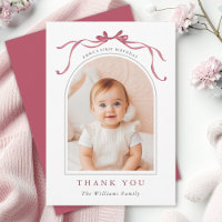 Nœud rose blush profond Photo simple d'anniversair